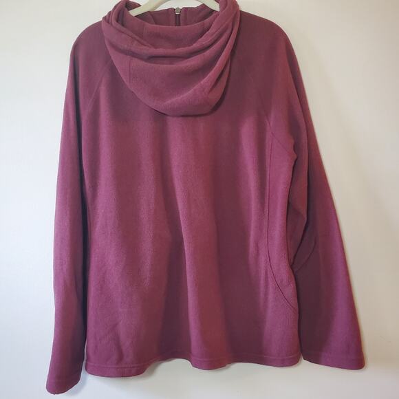 The North Face Women's XXL Mezzaluna Hoodie Deep Garnet Red Lightweight Gorpcore - Picture 8 of 10